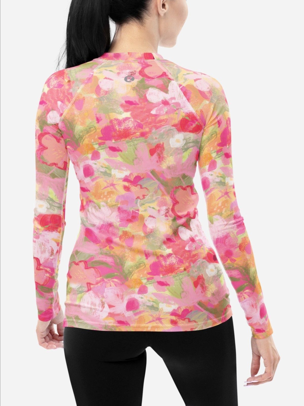 Rash Guard "Sweet Pastel Florals of Spring" product image (5)