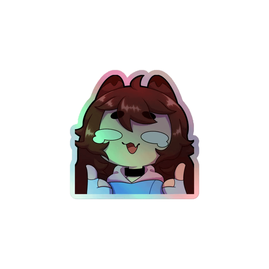 Wolfy This Is Fine Holo Sticker product image (1)