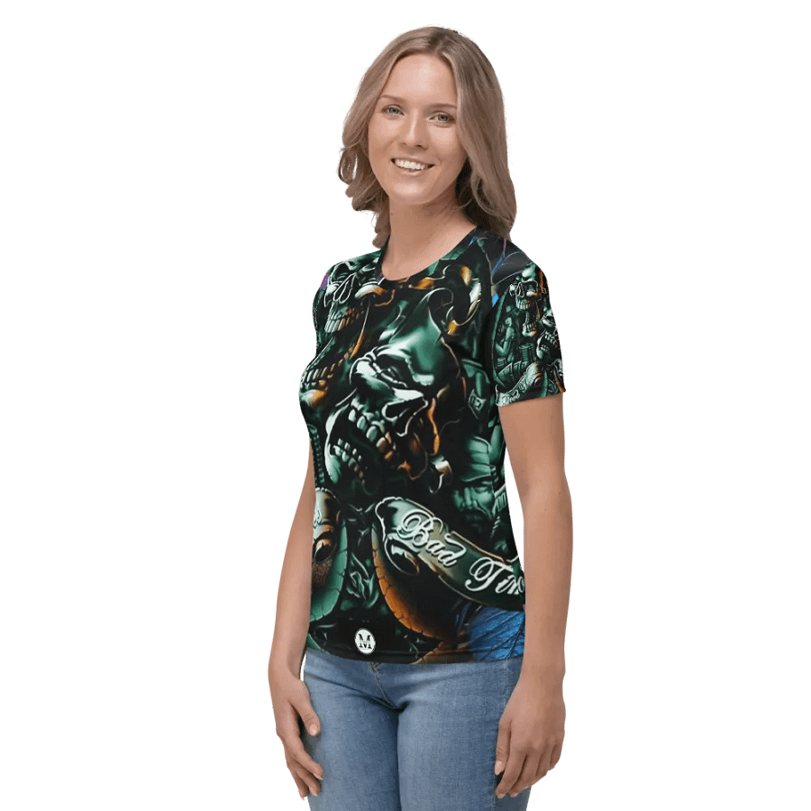 LowRider Smile Now Cry Later Women's Crew Neck T-Shirt product image (3)