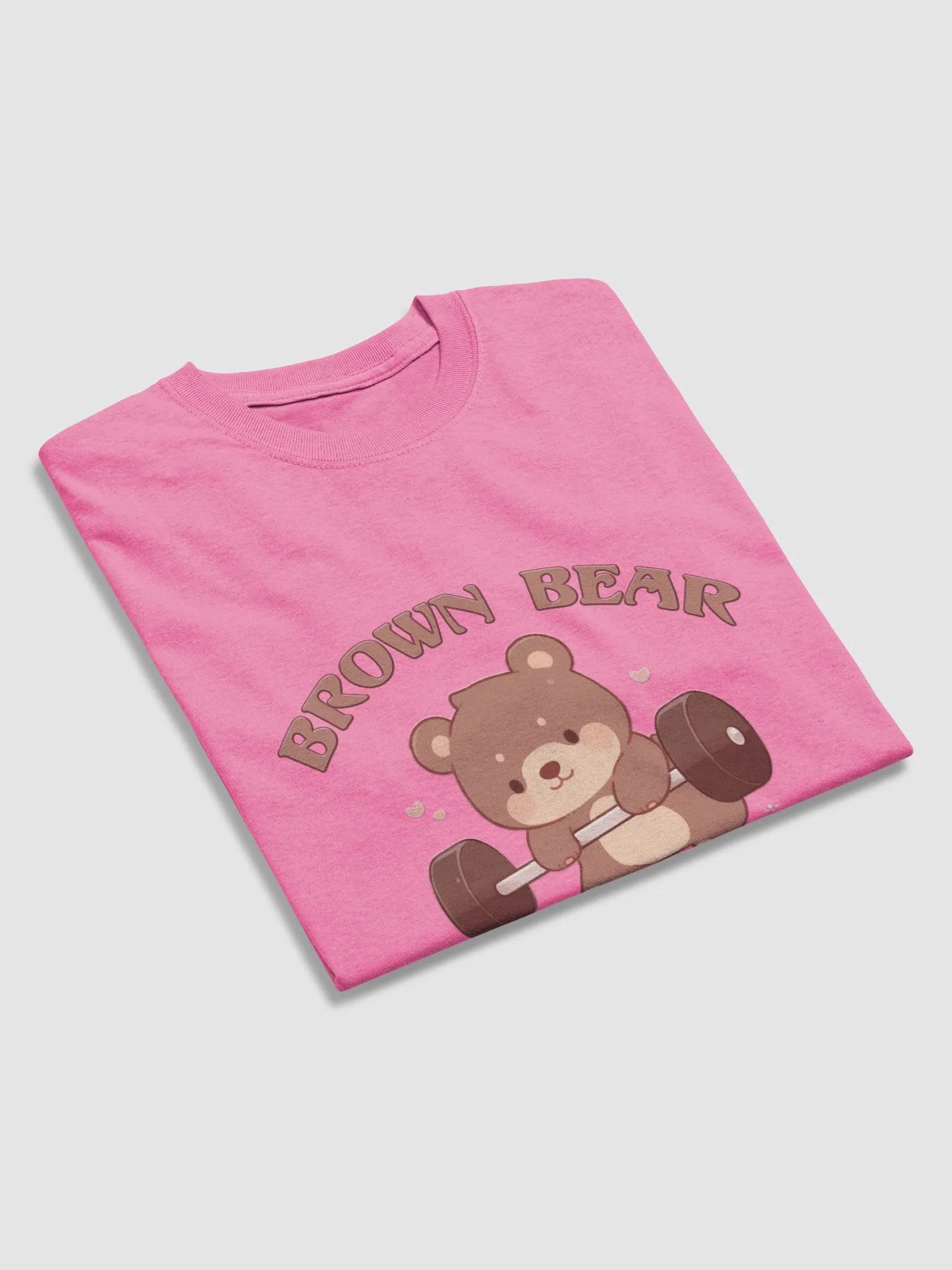 Brown Bear Gym (Cute) - Light Colored T-shirt product image (4)