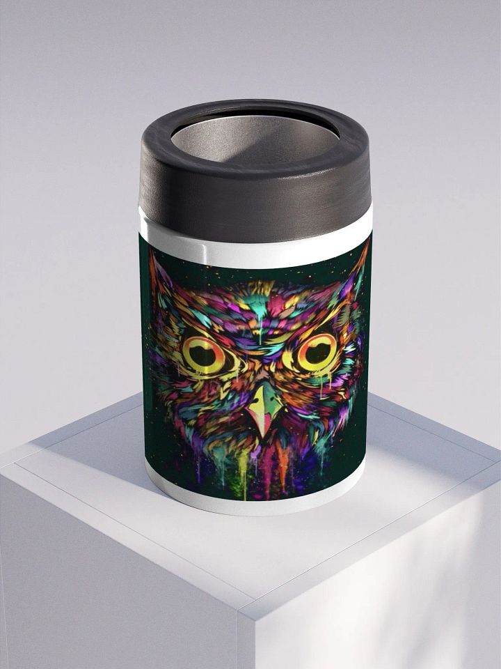 Drippy Owl Stainless Steel Koozie product image (1)