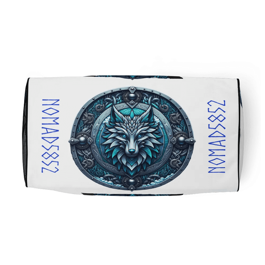 Wolf's Head Shield All-Over Print Duffle Bag product image (7)