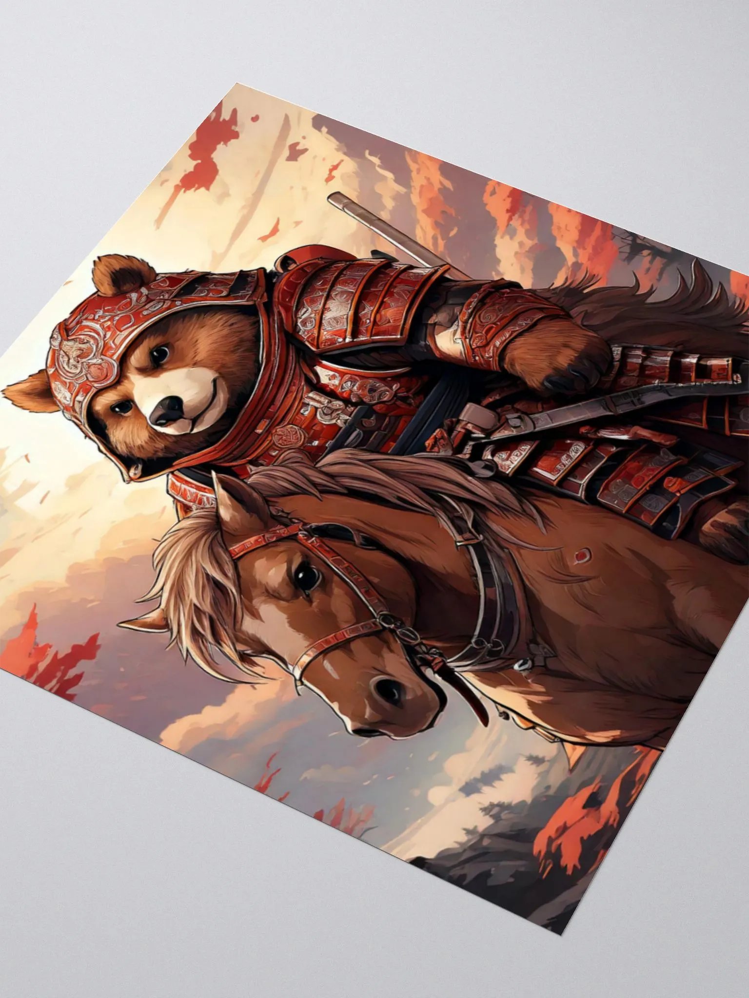 Kawaii Samurai Bear product image (1)