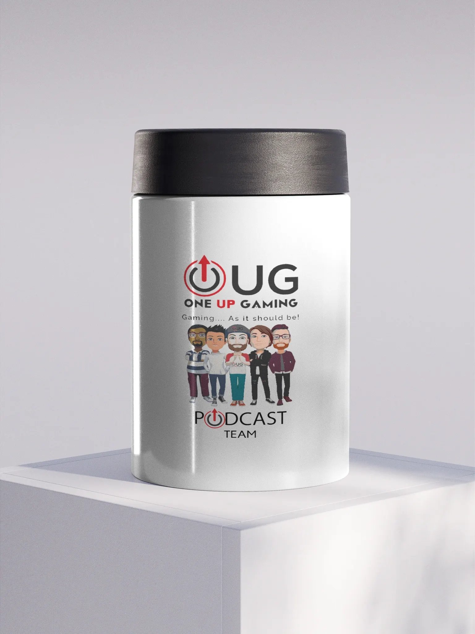 OUG Podcast Team Logo Stainless Steel Koozie product image (2)