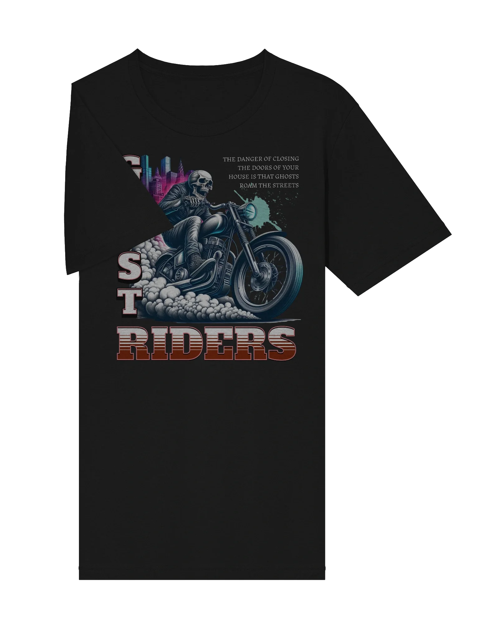Bold Ghost Rider Skull Graphic T-Shirt for Everyday Wear product image (41)