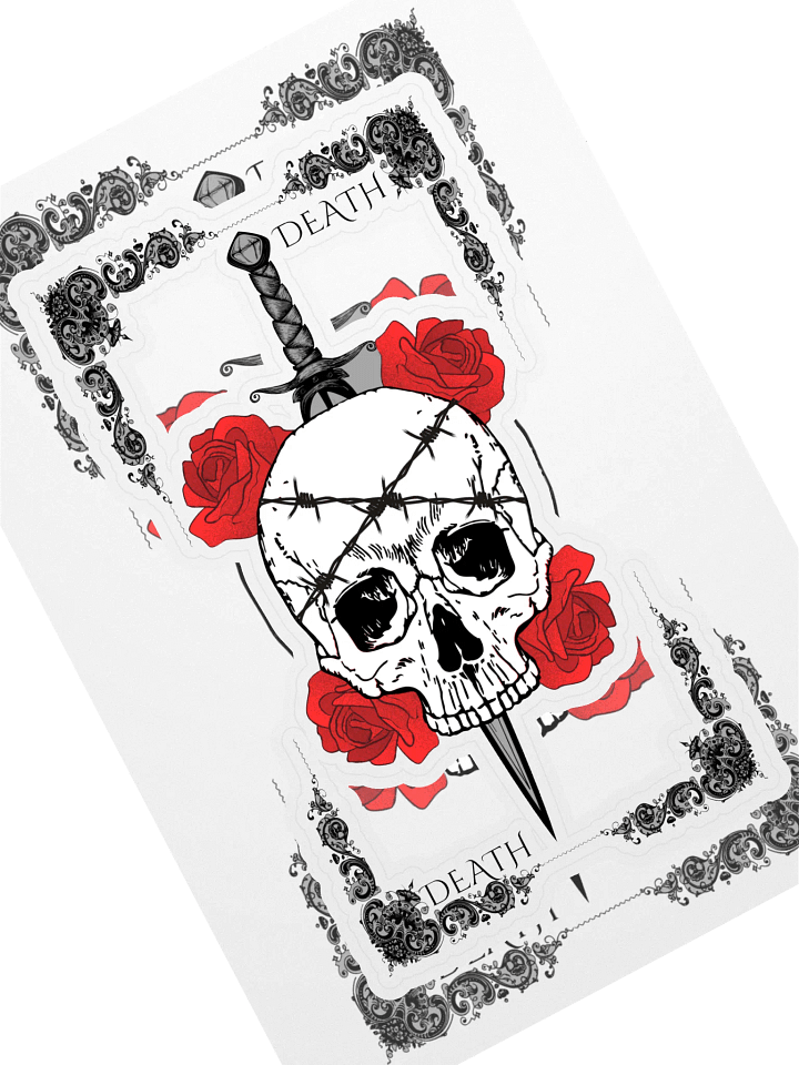 Skull and Roses Sticker Sheet product image (1)