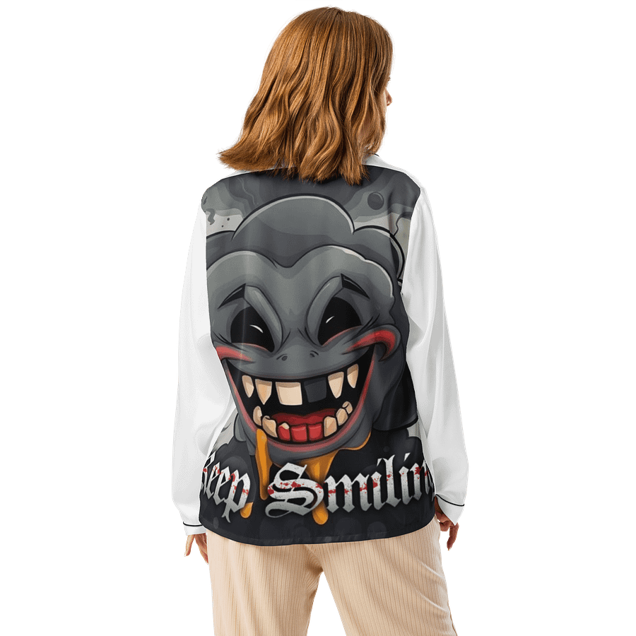 Mischievous Grin Long Sleeve Pajama Top product image (3)