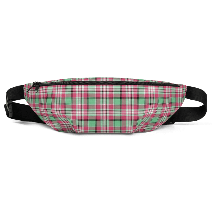 Mint Green and Pink Plaid Fanny Pack product image (2)