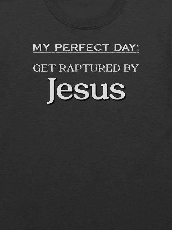 My Perfect Day: Get Raptured By Jesus T-Shirt product image (2)