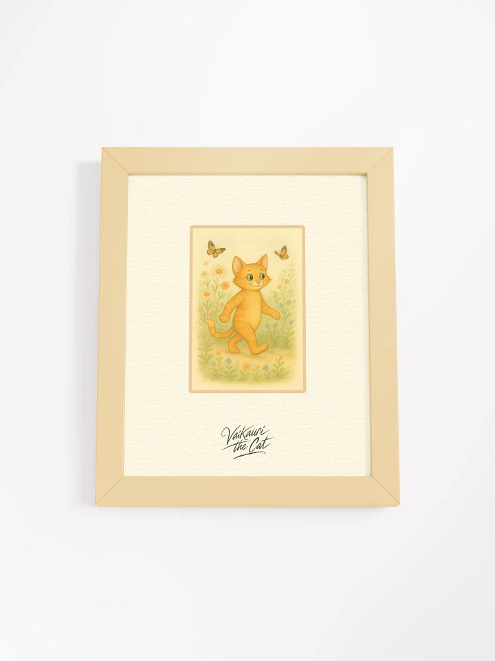 Vaikauri the Cat - Framed Matte Art Print product image (2)