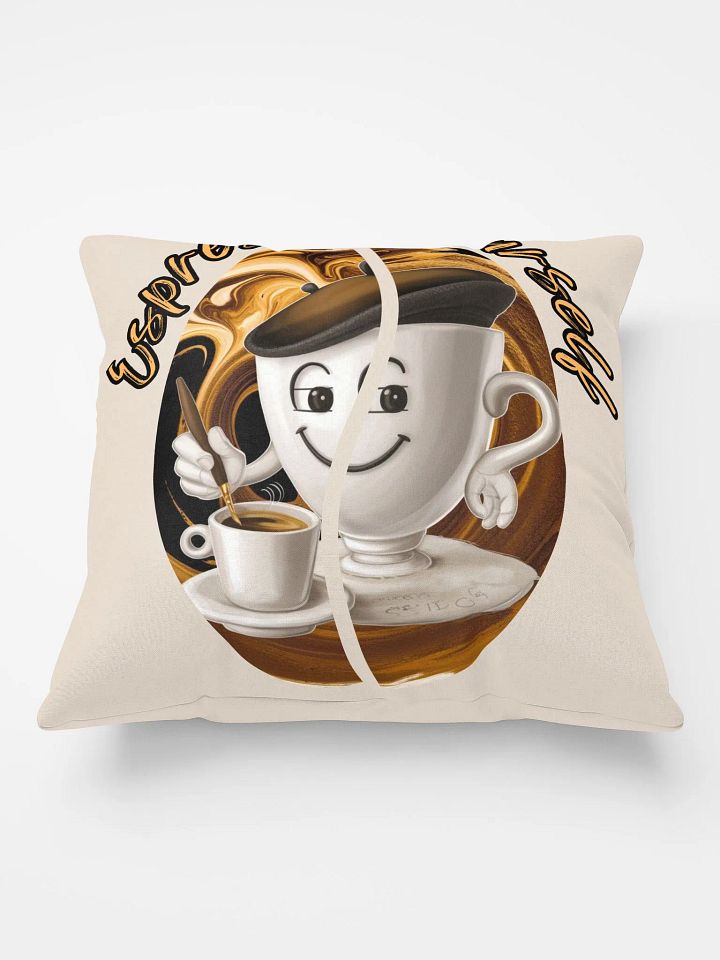 Espresso Yourself Coffee Cup Painter Design Decorative Pillow product image (2)