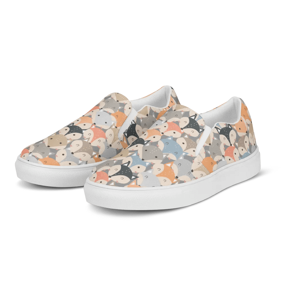 Kawaii Foxy Canvas Slip-Ons product image (6)