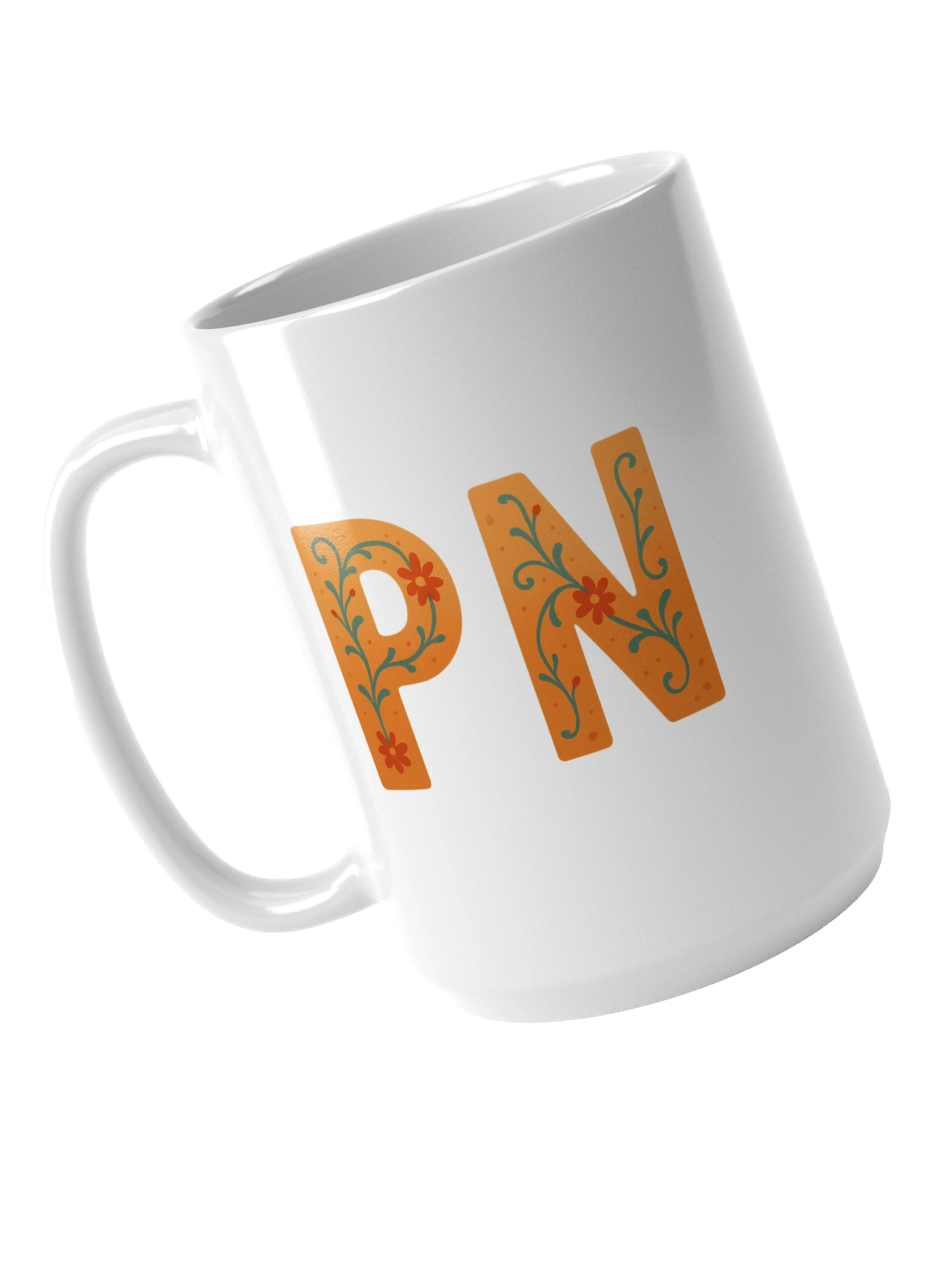 Floral Letter PnN Mug product image (4)