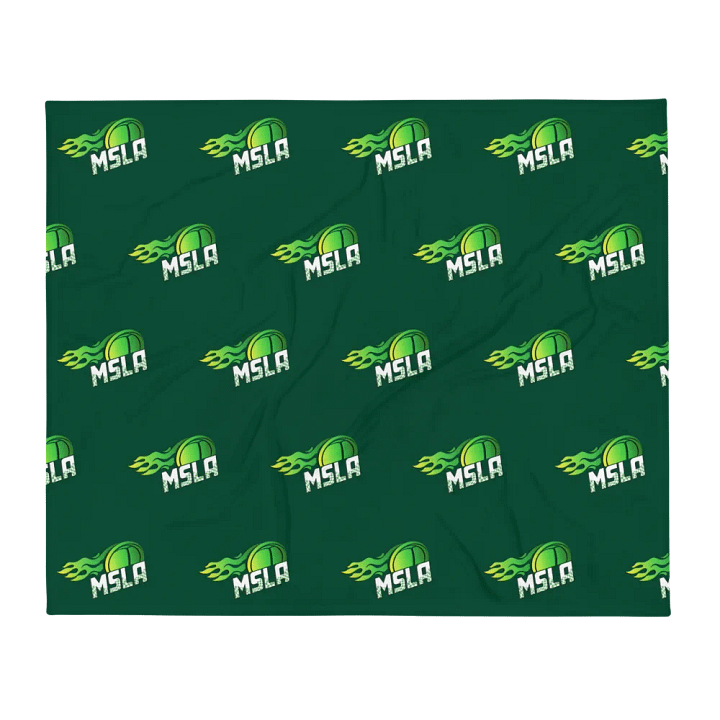MSLA Green Throw Blanket product image (2)