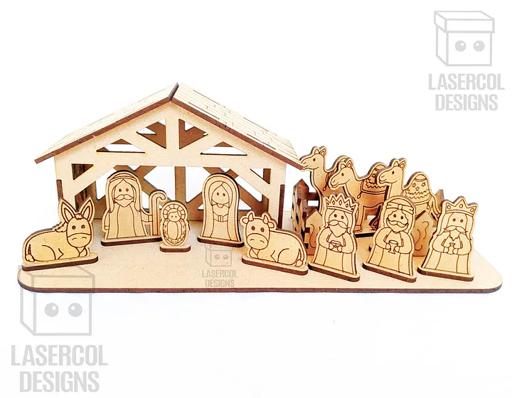 Nativity Scene - Christmas Gift - Laser Cut Files product image (2)