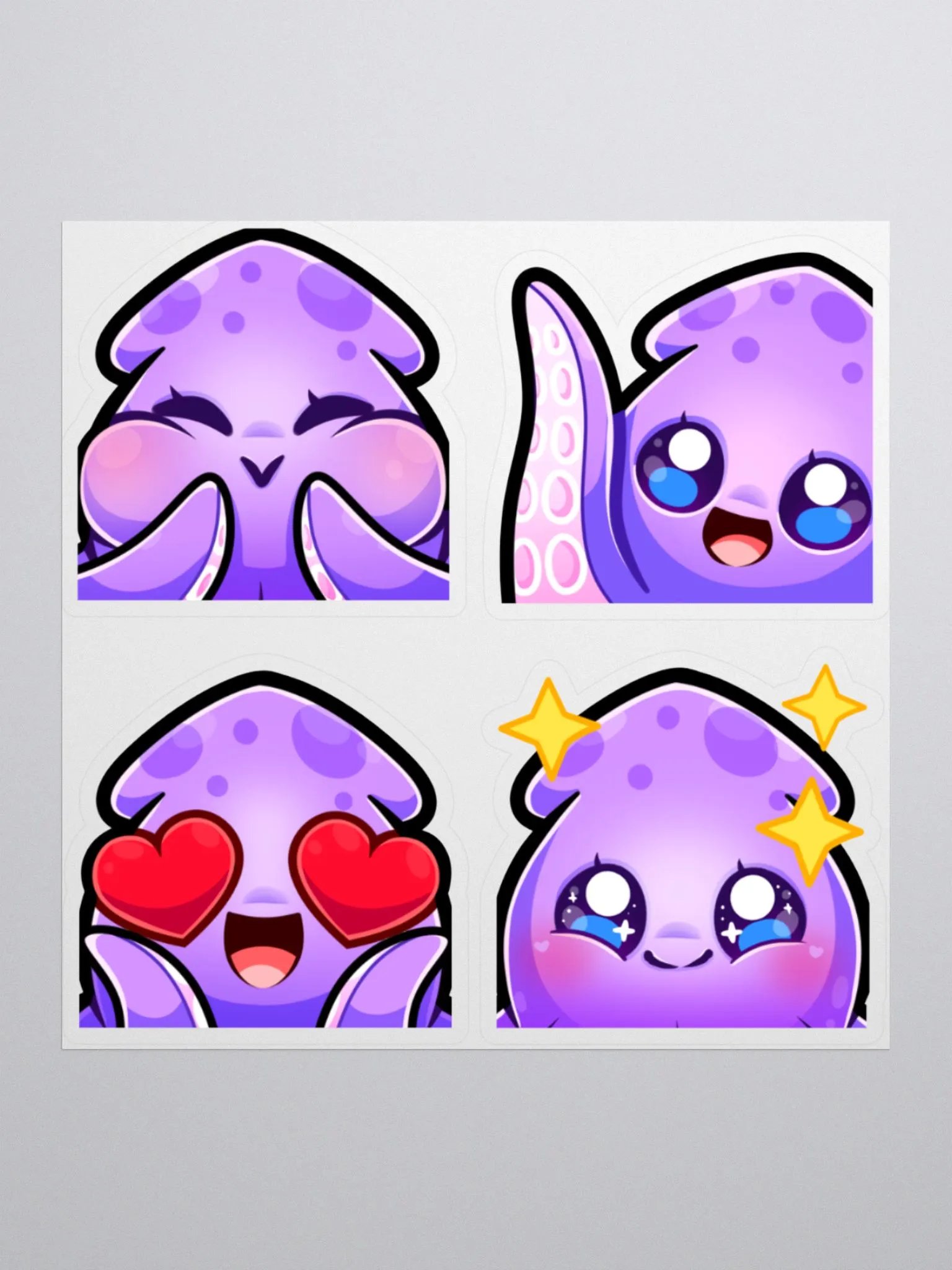 Squid Emote Sticker Set [1] product image (1)