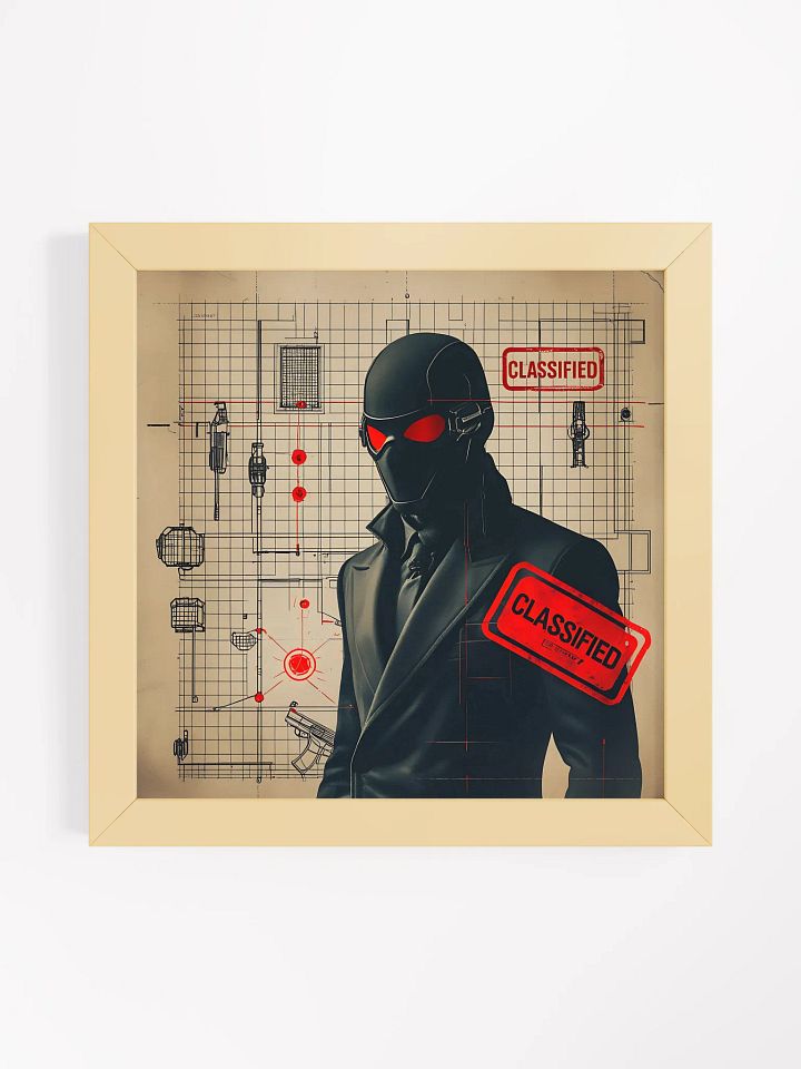 Classified Blueprint Secrets Framed Poster product image (1)