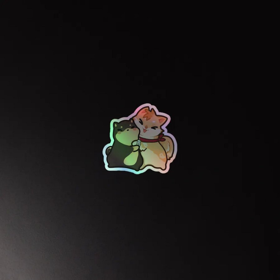 Paniku & Oda Hug Holographic Sticker product image (2)