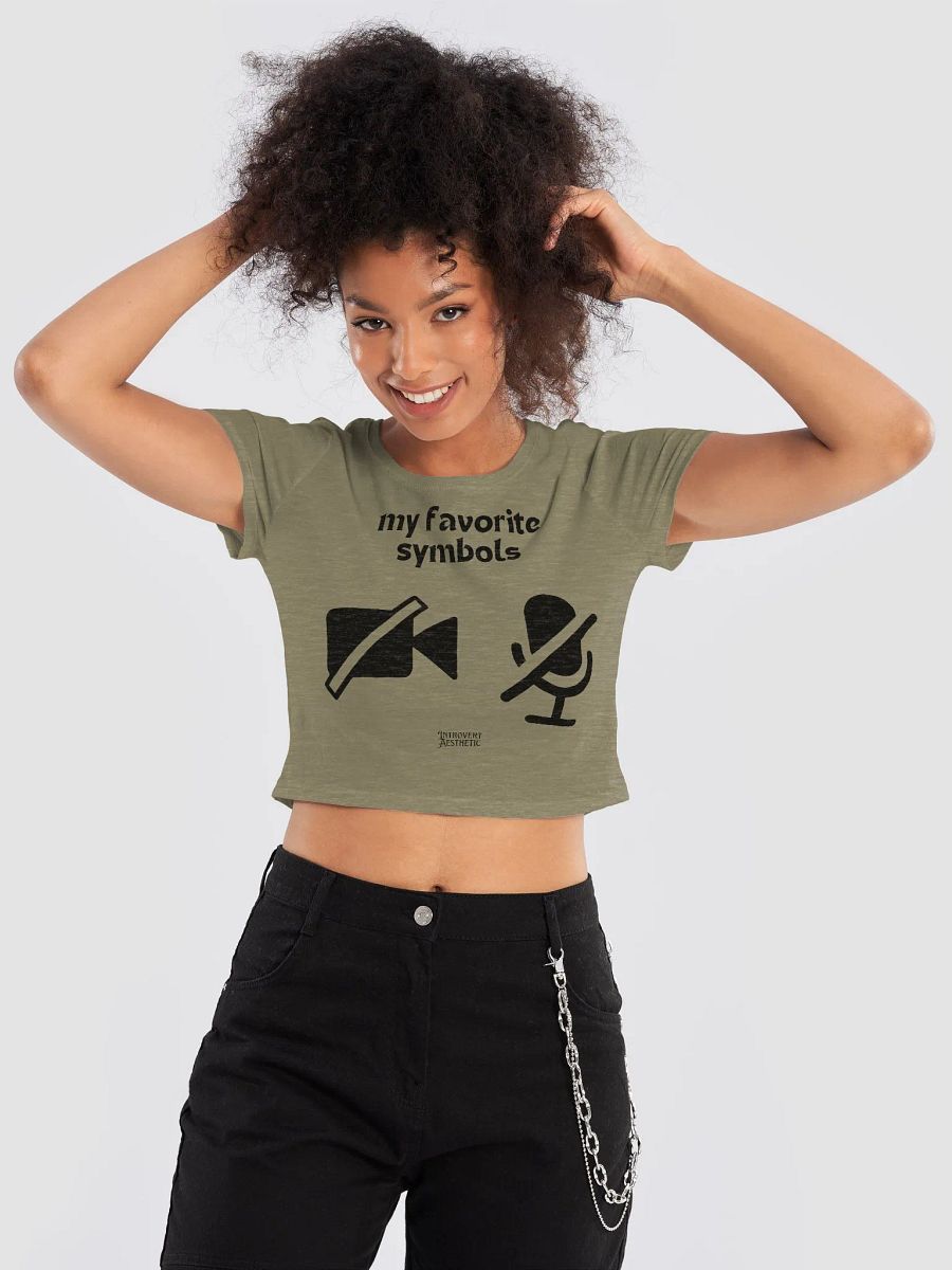 My Favorite Symbols Crop Tee product image (6)