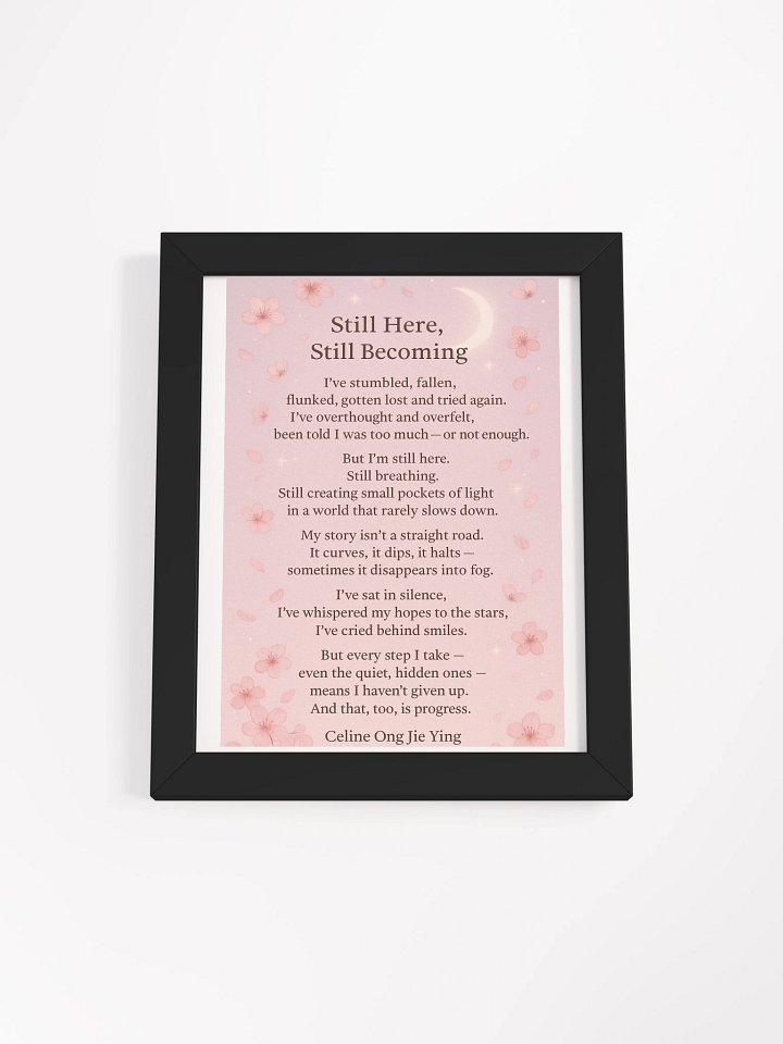 Still Here, Still Becoming – Inspirational Sakura Art Print product image (2)
