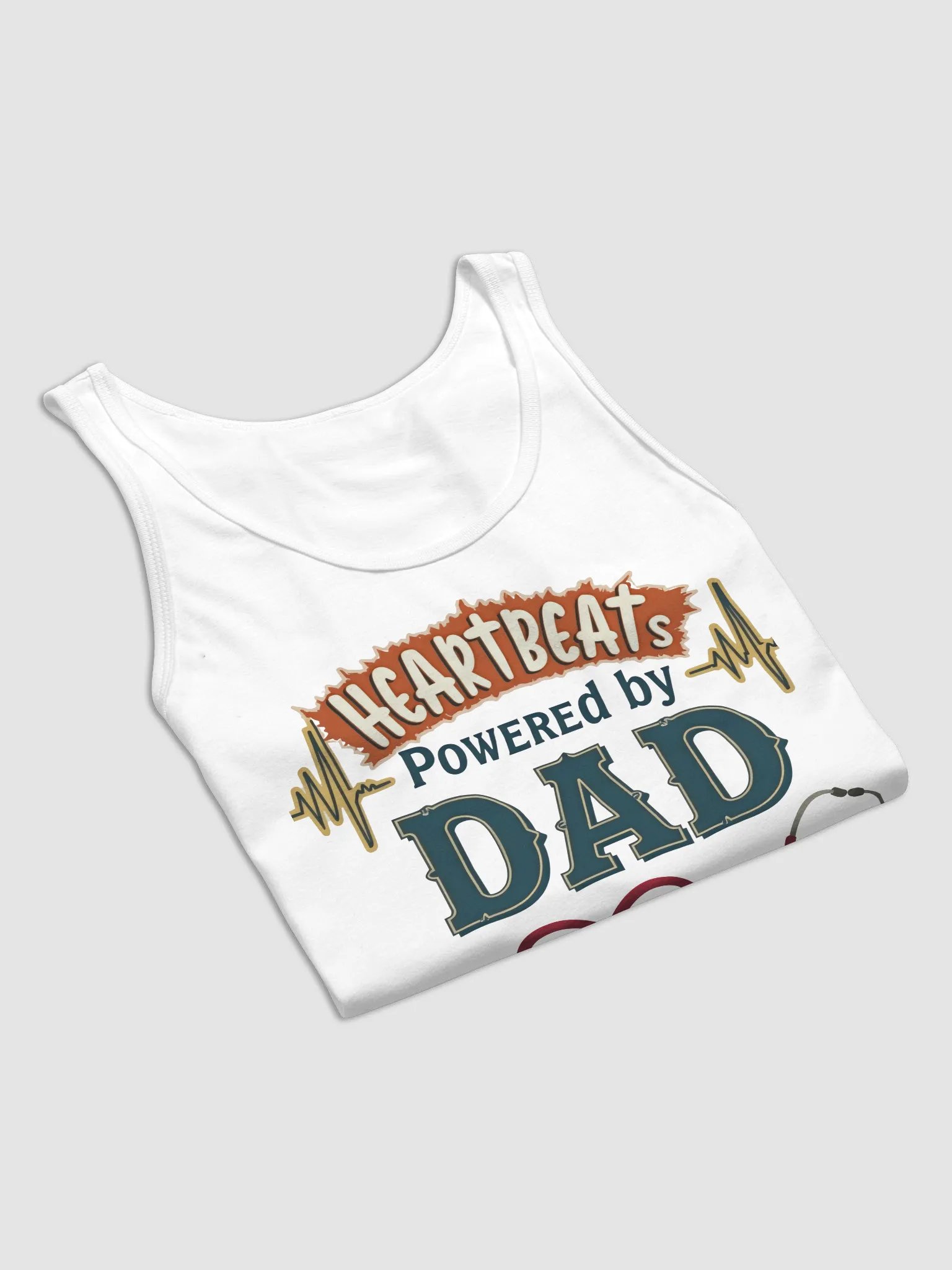 Dad Heartbeats Jersey Tank product image (30)