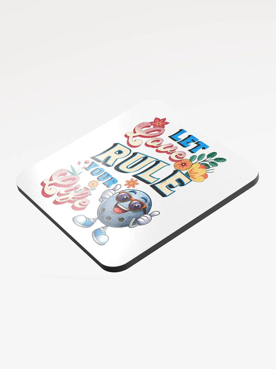 Let Love Rule Your Life Bowling Cork Coaster Set product image (3)