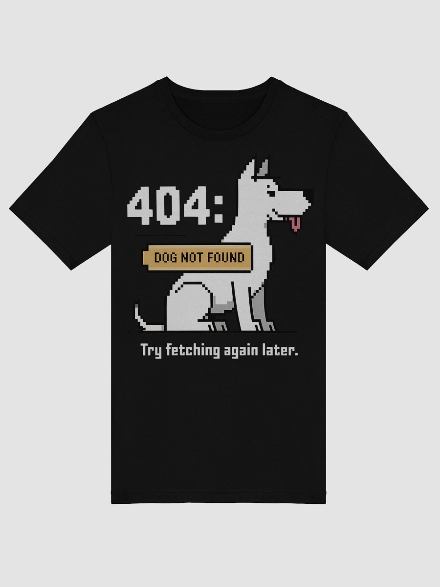 404: Dog Not Found Pixel Art T-Shirt product image (46)