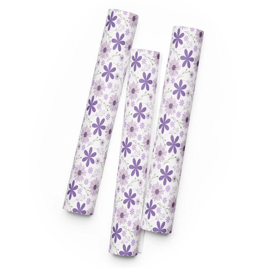 Purple Floral Fantasy Wrapping Paper Set product image (3)