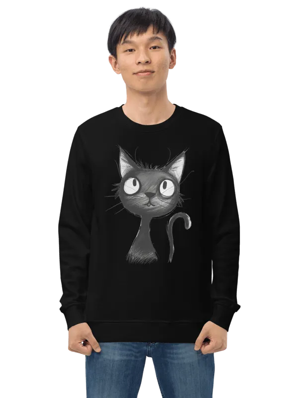 Black Kitty Organic Sweatshirt product image (2)