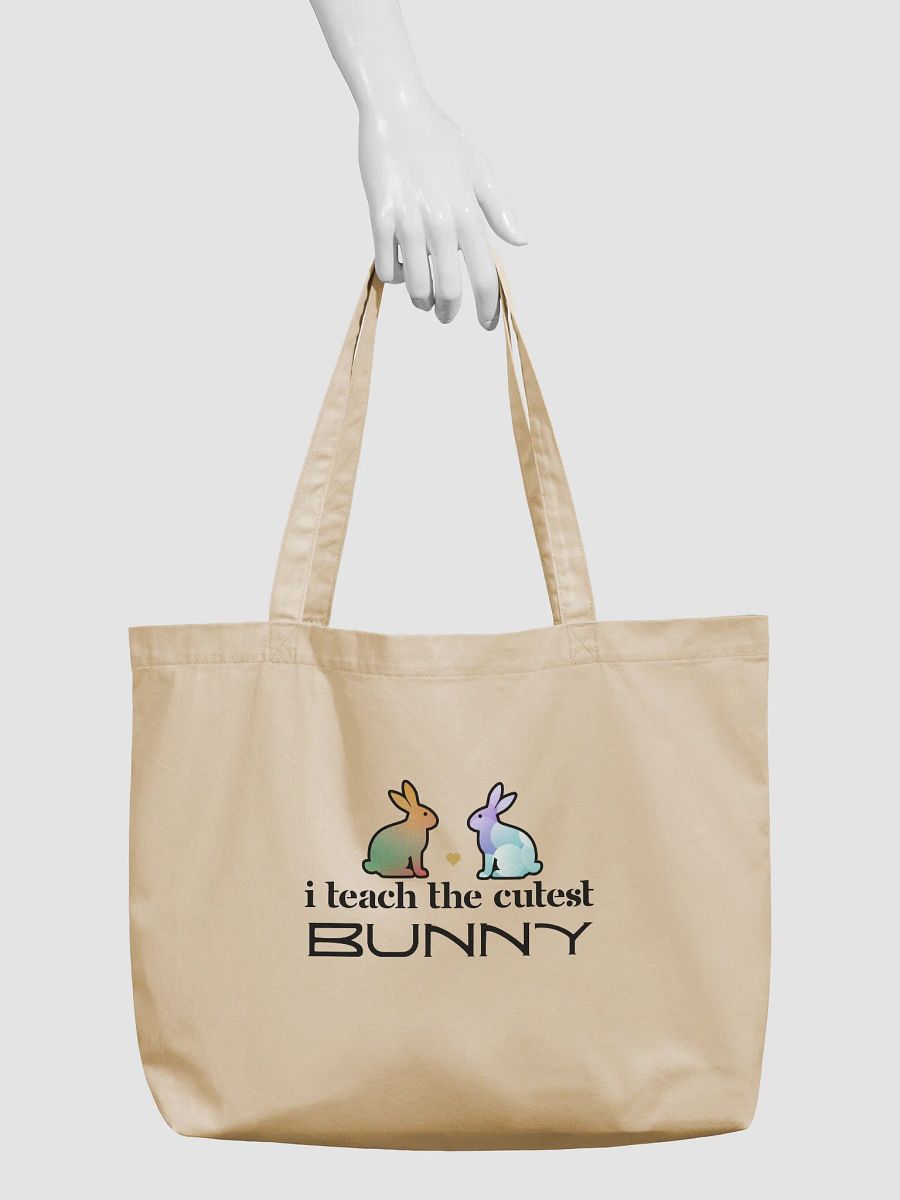 I Teach The Cutest Bunny, Teachers Eco Tote Bag - Cream product image (4)