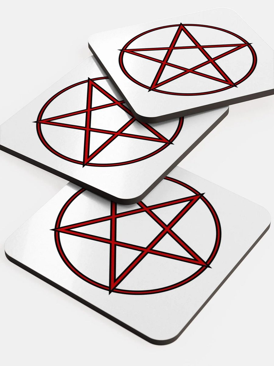 PDKH Pentagram Coasters. High gloss finish1 product image (5)