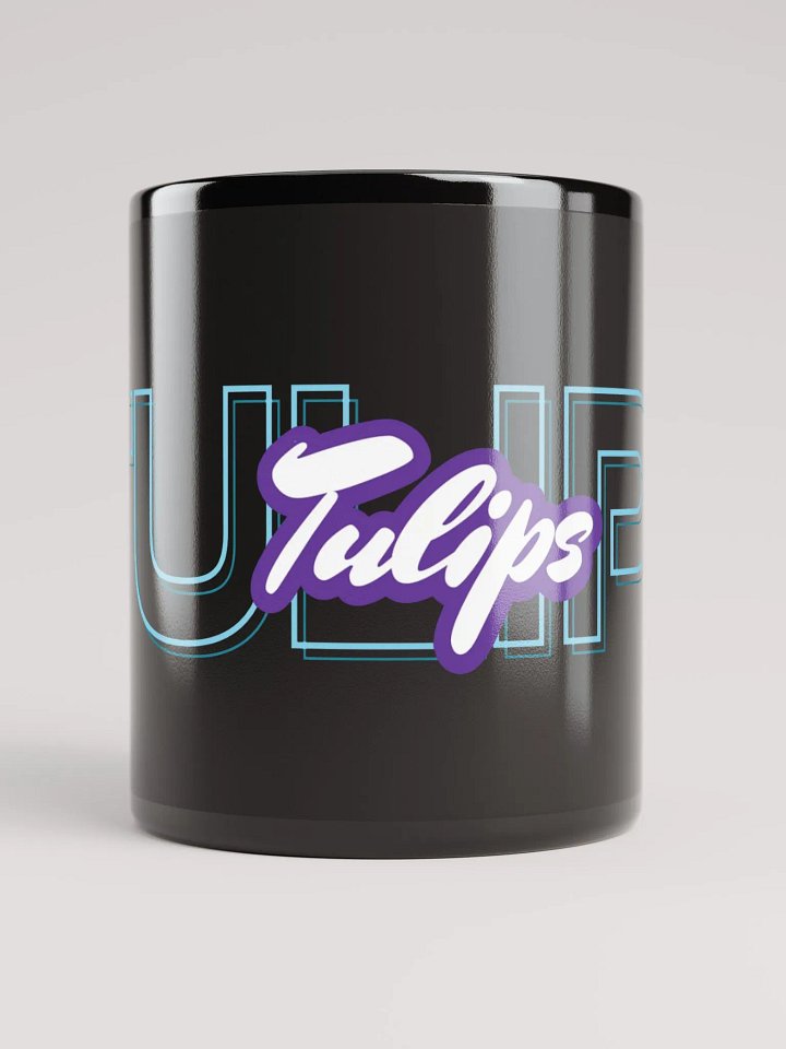 TULIPS Black Glossy Mug product image (1)