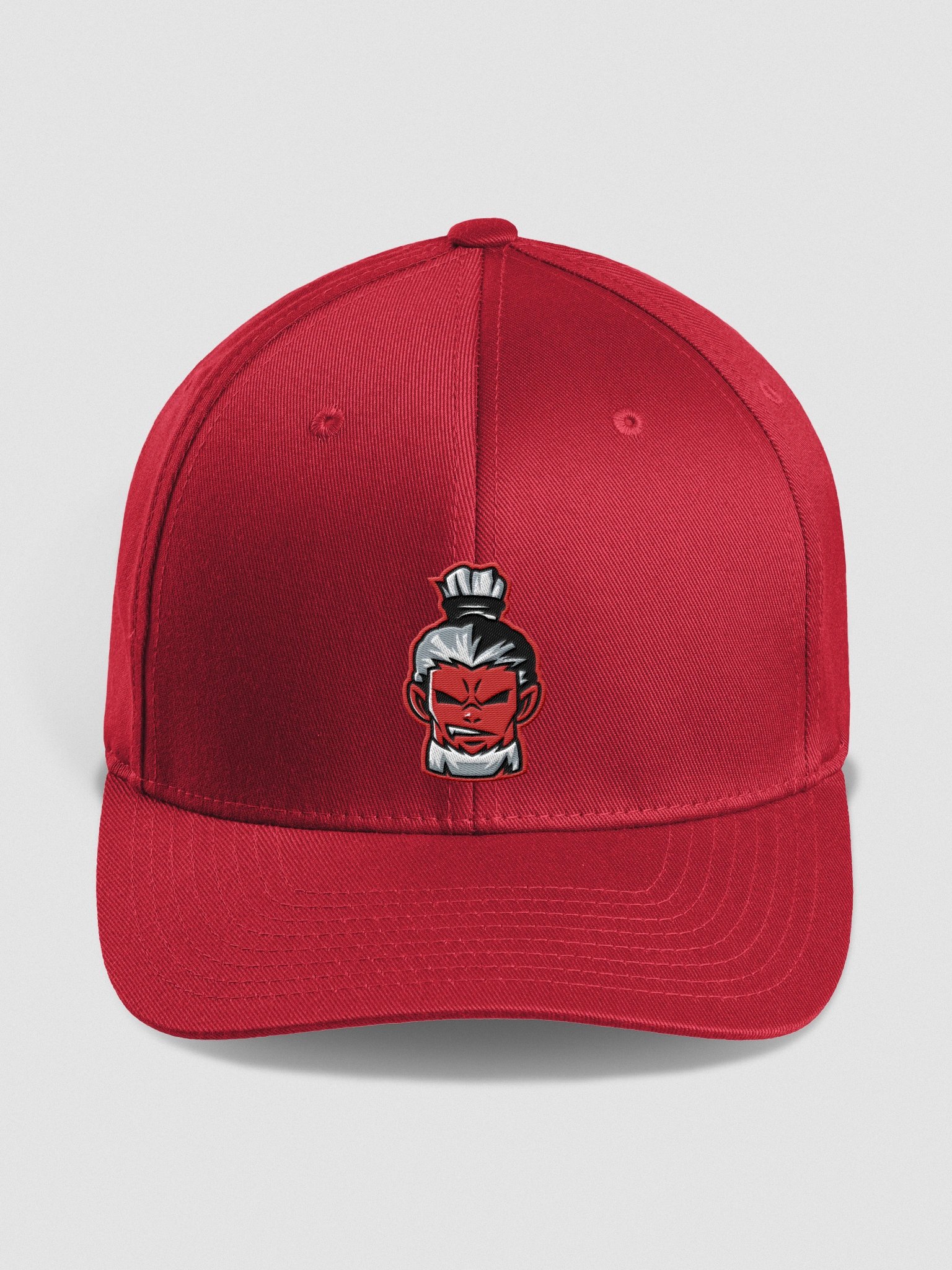 Samurai Face Embroidered Design Flexfit Cap product image (1)