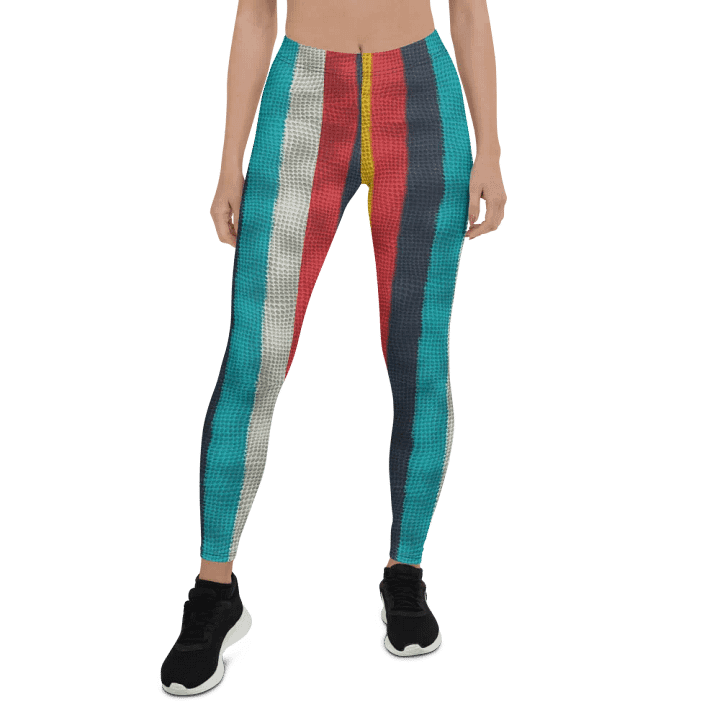 Leggings for Women: Colorful Stripes Print for Vibrant & Stylish Comfort product image (1)