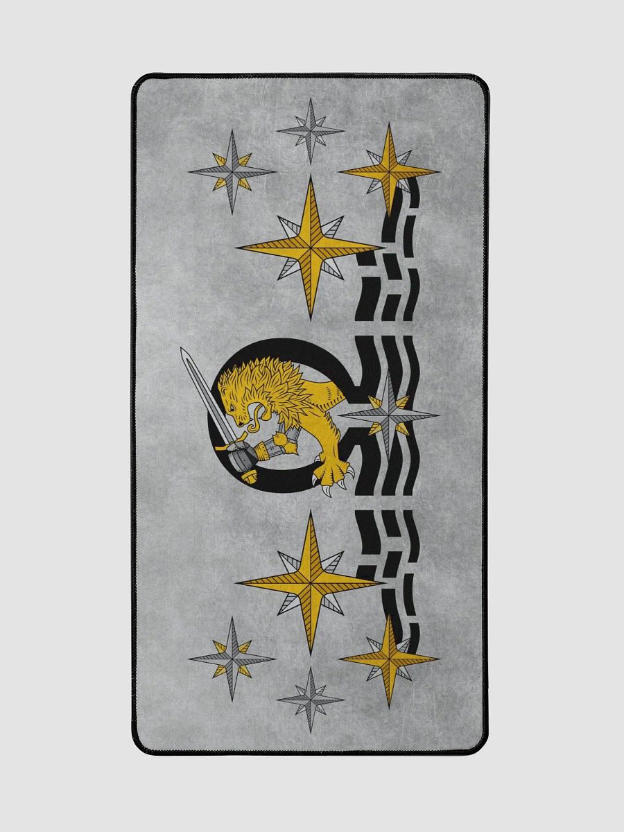 Desk Mat 15.5" x 31.5", Lion, Waves, Gray product image (2)