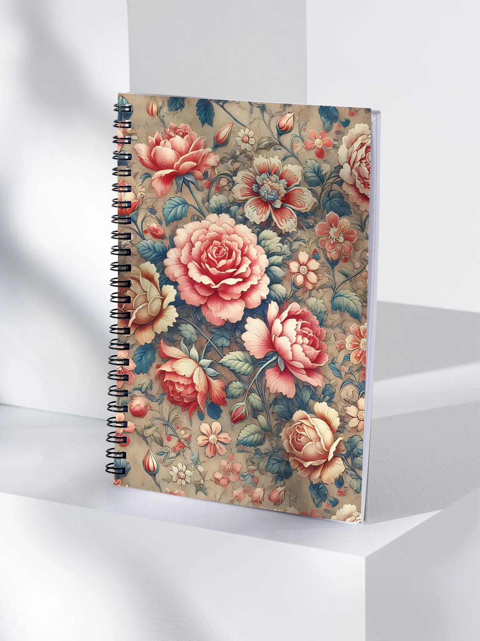 Royal Floral Spiral Notebook product image (4)
