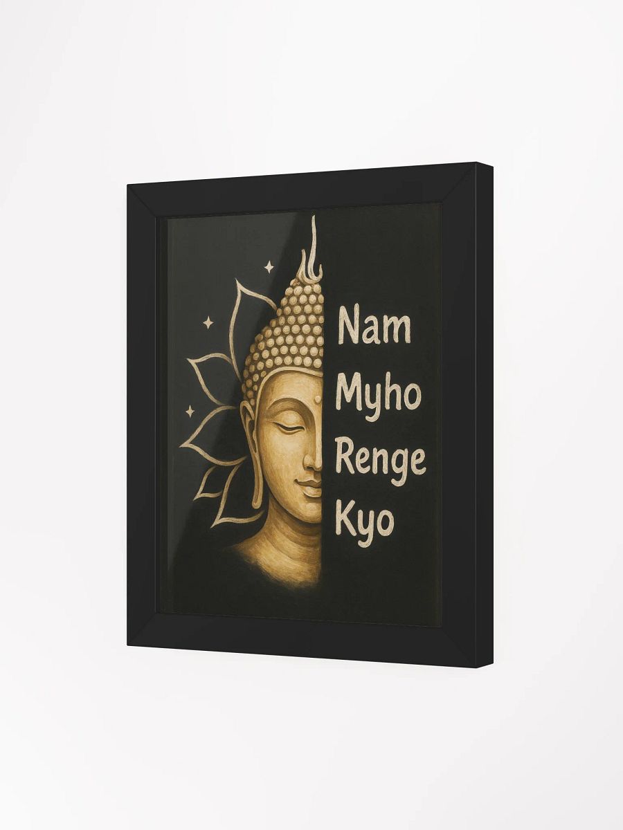 Nam Myho Renge Kyo - Buddha Lotus Art Framed Meditation Poster for Nichiren Buddhist Practitioners product image (82)