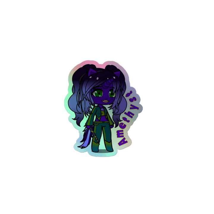 Amethyst - Shadow Unicorns - rainbow sticker product image (1)