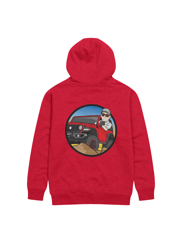 QAC Off-Road Adventure Unisex Hoodie – Heavyweight Cotton Blend with 4x4 Design product image (1)