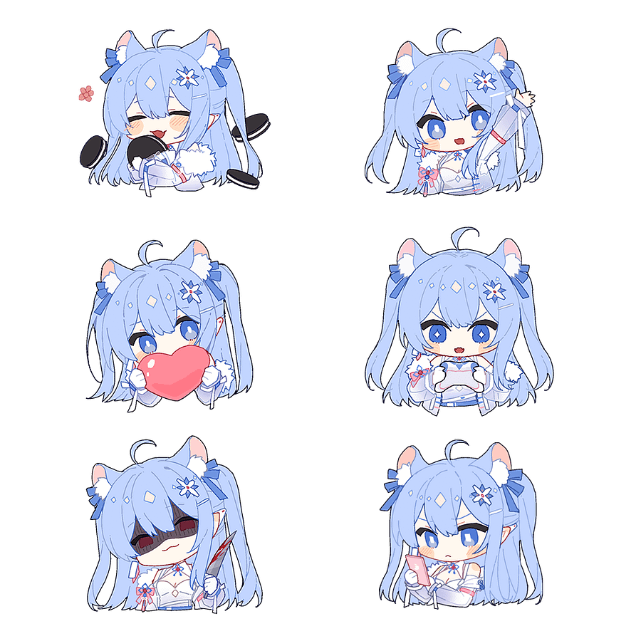 Chibi Quokka Stickers (6 in 1 Set) product image (1)