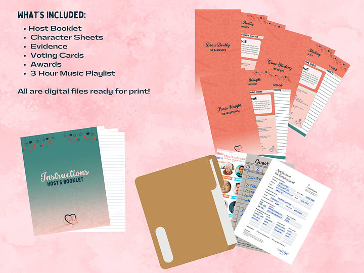 A Valentine's Dinner Disaster - A Valentine’s Murder Mystery - 10-20 Player Base Game product image (2)