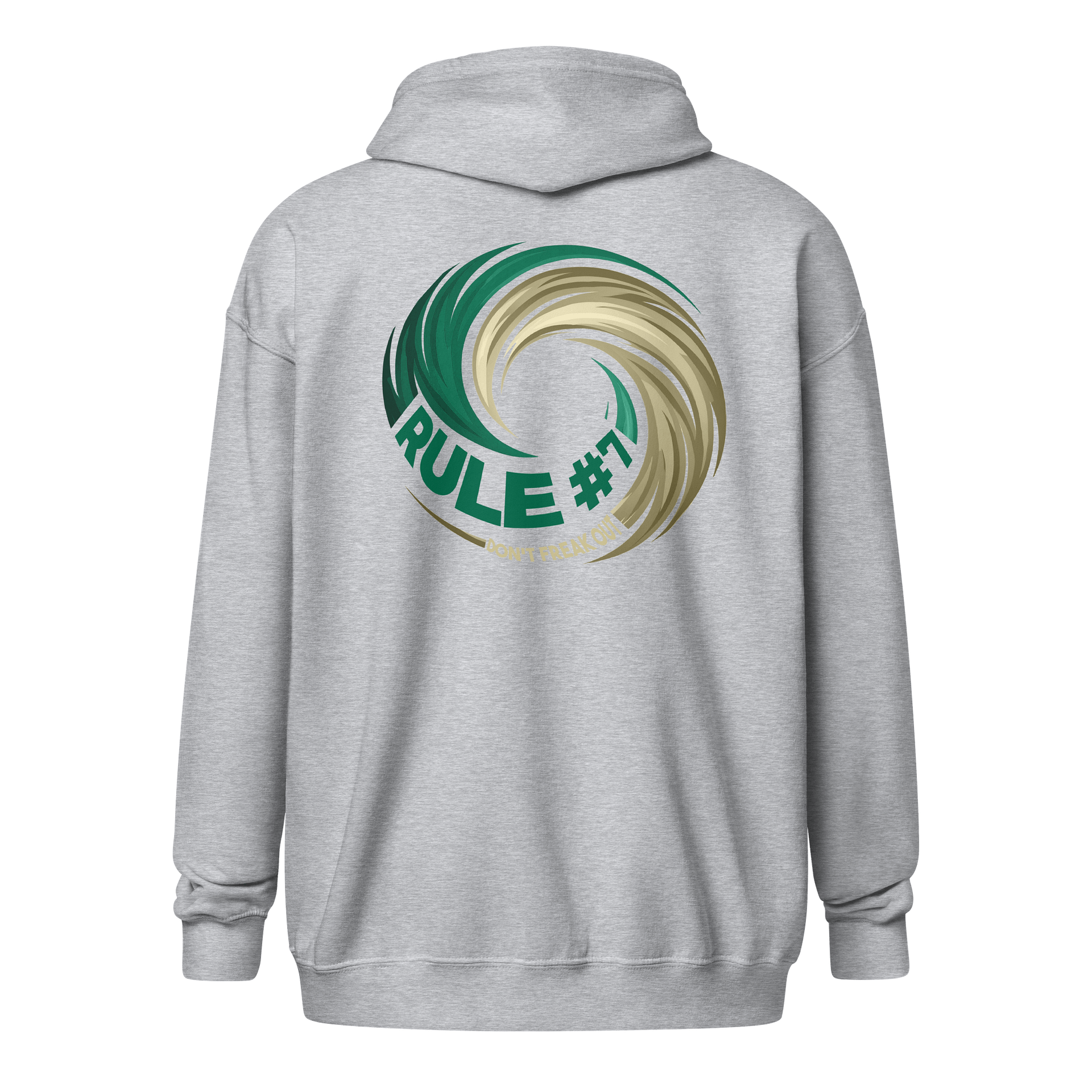 Rule #7 Zip Hoodie Green and Gold product image (6)