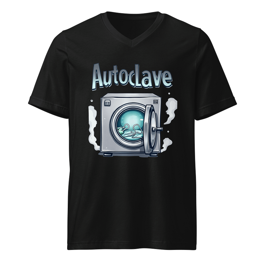 Sterilization Station Cartoon Autoclave V-Neck Tee product image (1)