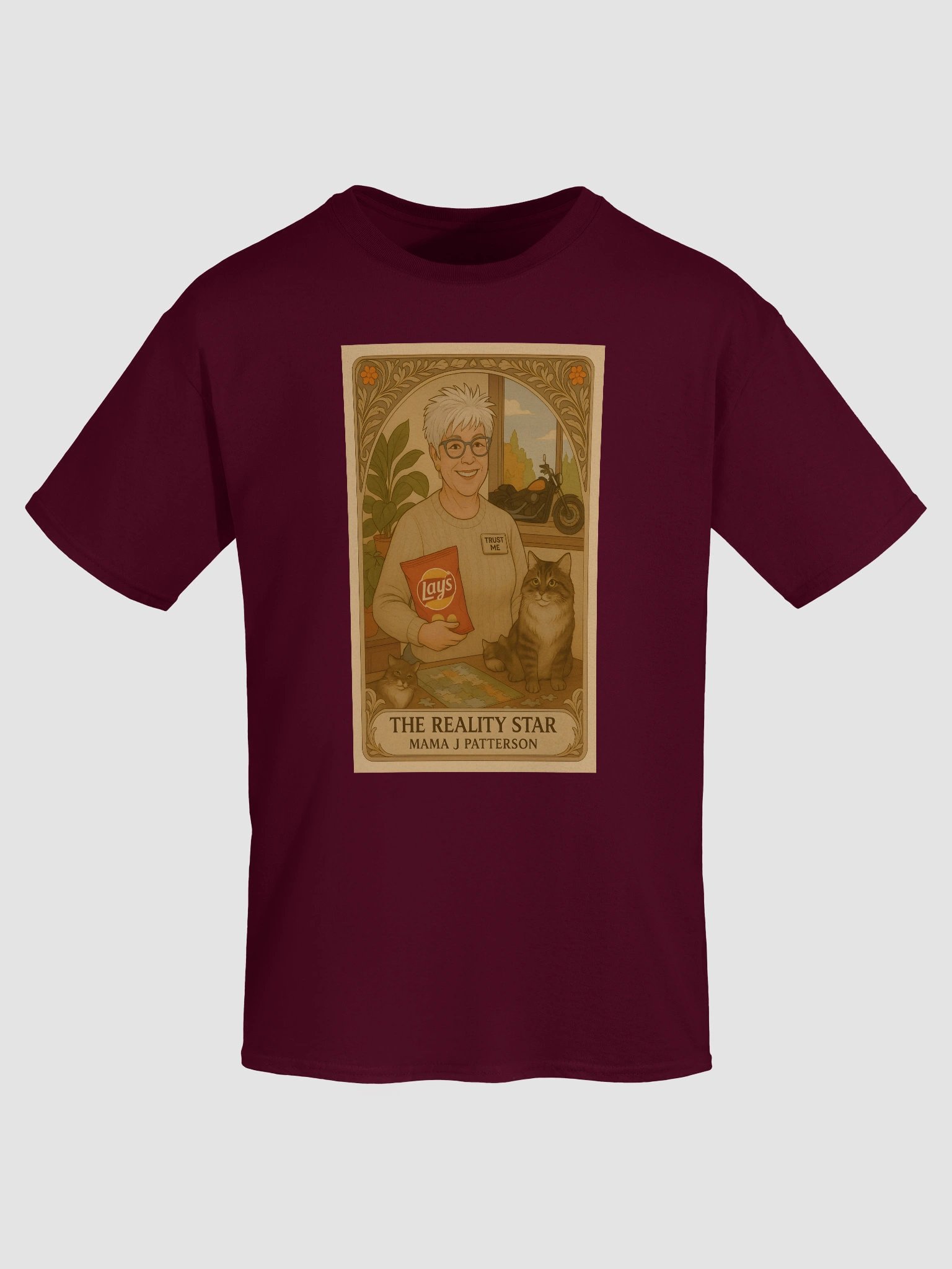 Tarot Card Shirt- Mama J Patterson and Ticklemuff - Lunch Therapy on the back - Unisex Ultra Cotton Tee product image (65)