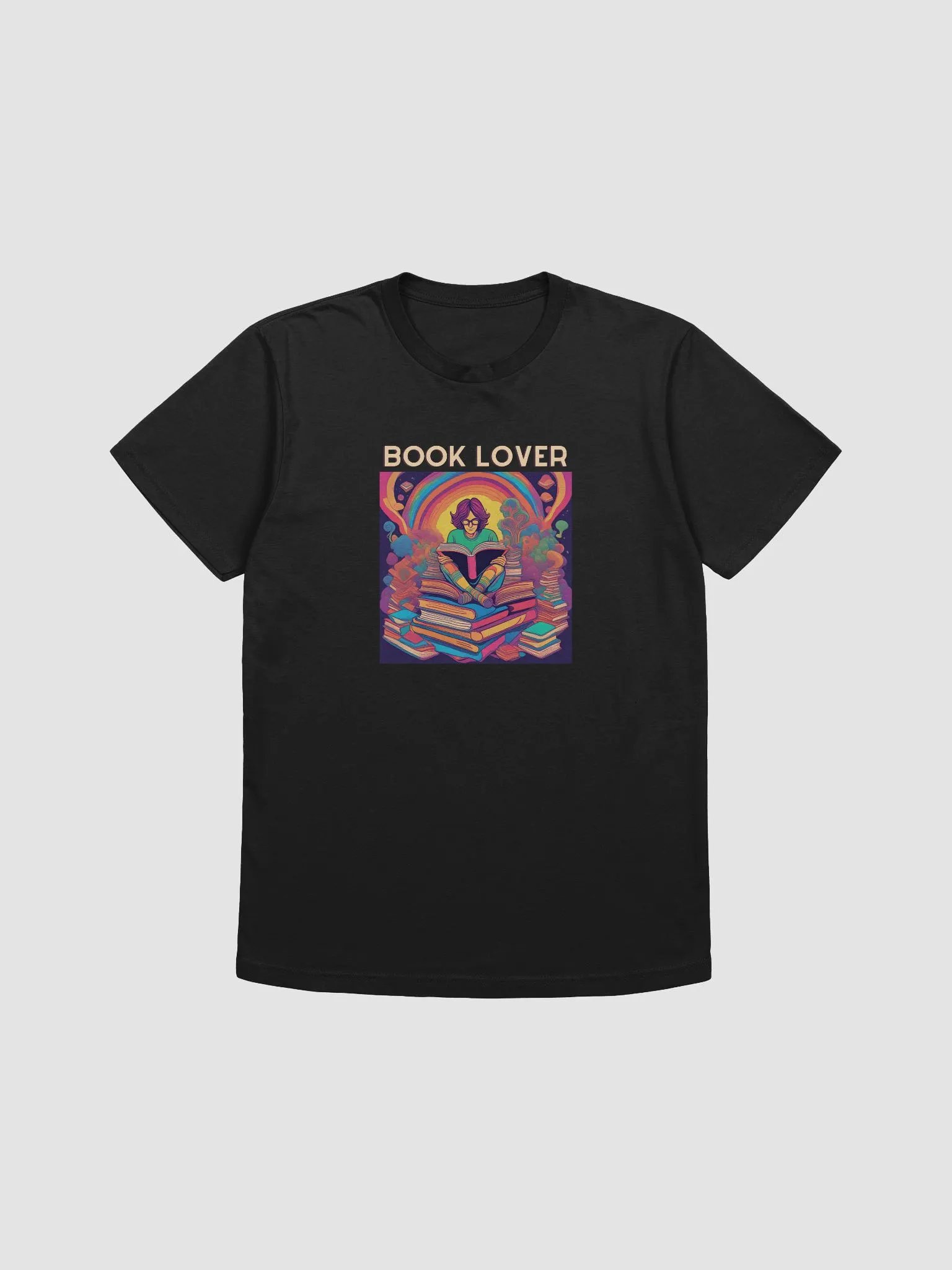 Psychedelic Book Lover Supersoft T-shirt product image (6)