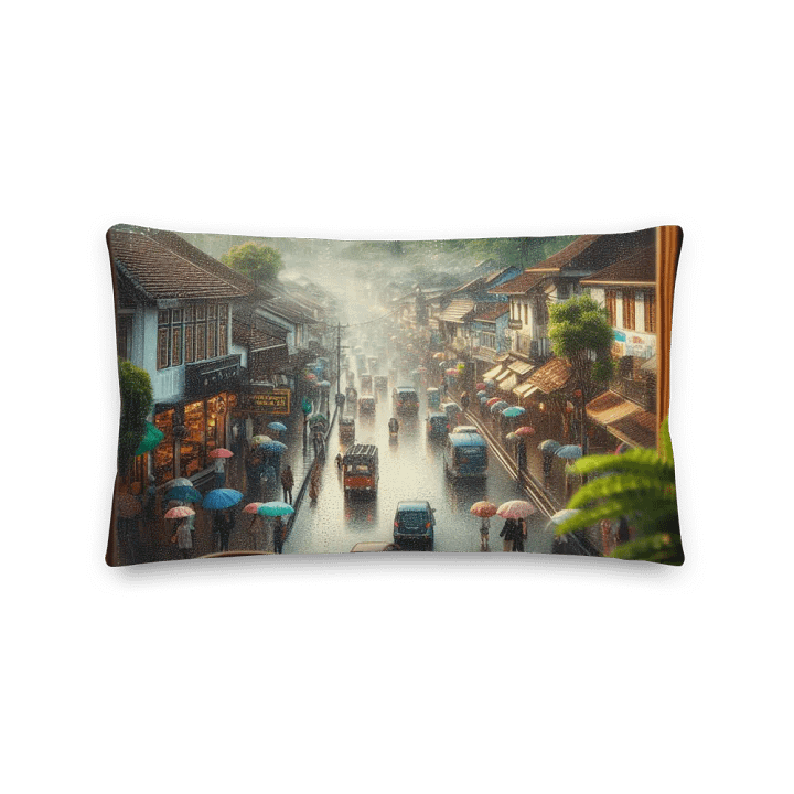 Rainy Day Cozy Vibes Pillow | AI Design product image (2)