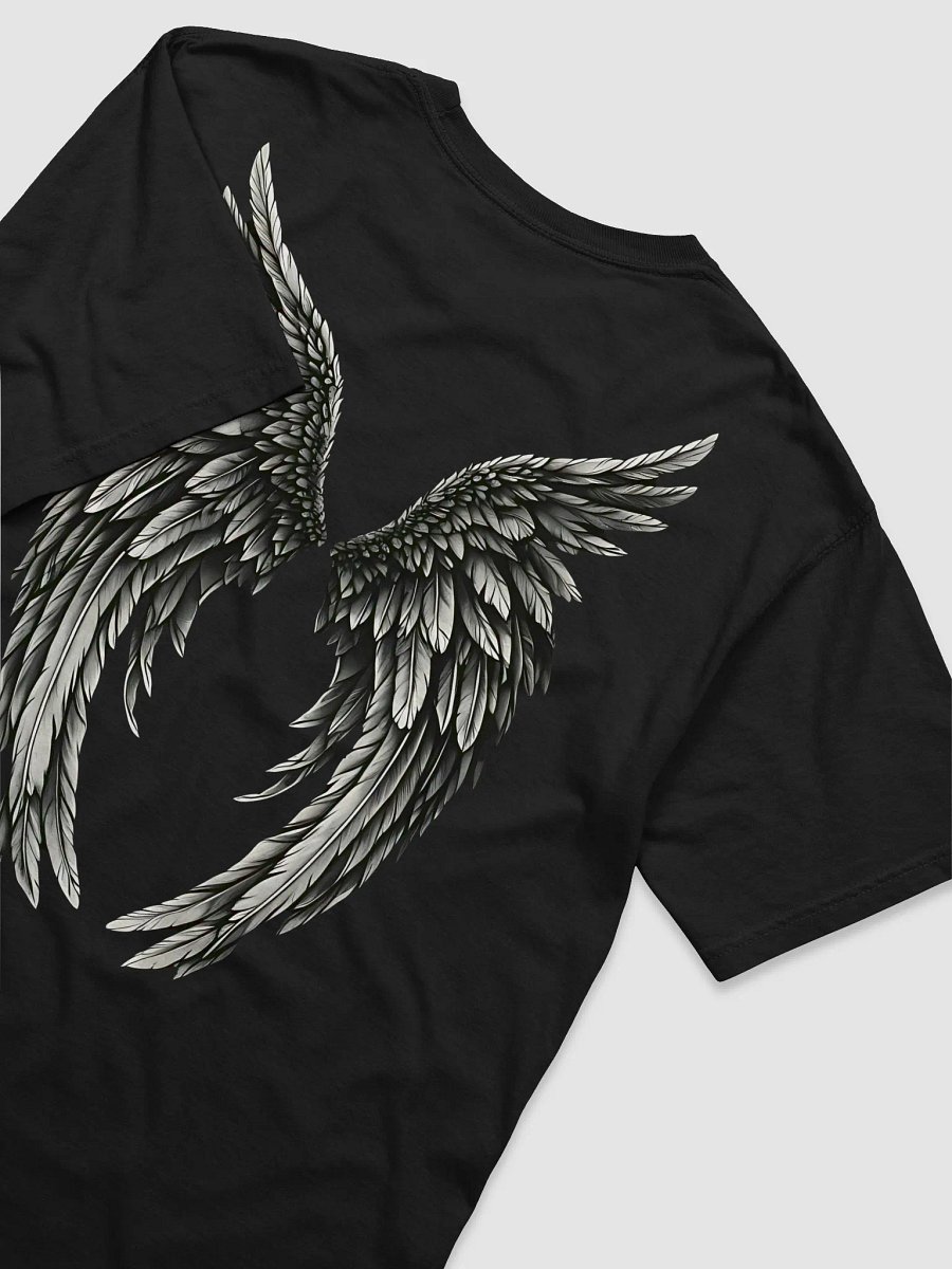 Angelic Wings Black-and-White Comfort Color 1717 T-Shirt product image (14)