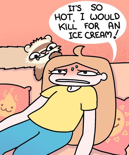 Meems has invented a new flavour. It’s you. 🍦🧊
#MeemsAndFeefs #FerretLogic #ComicThrowback #IceCream