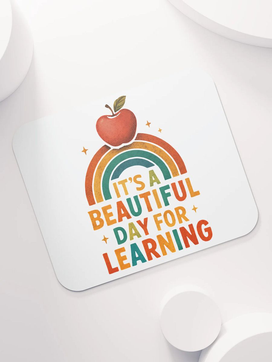 Beautiful Day for Learning Mouse Pad – Bright Desk Mat for Teachers product image (7)