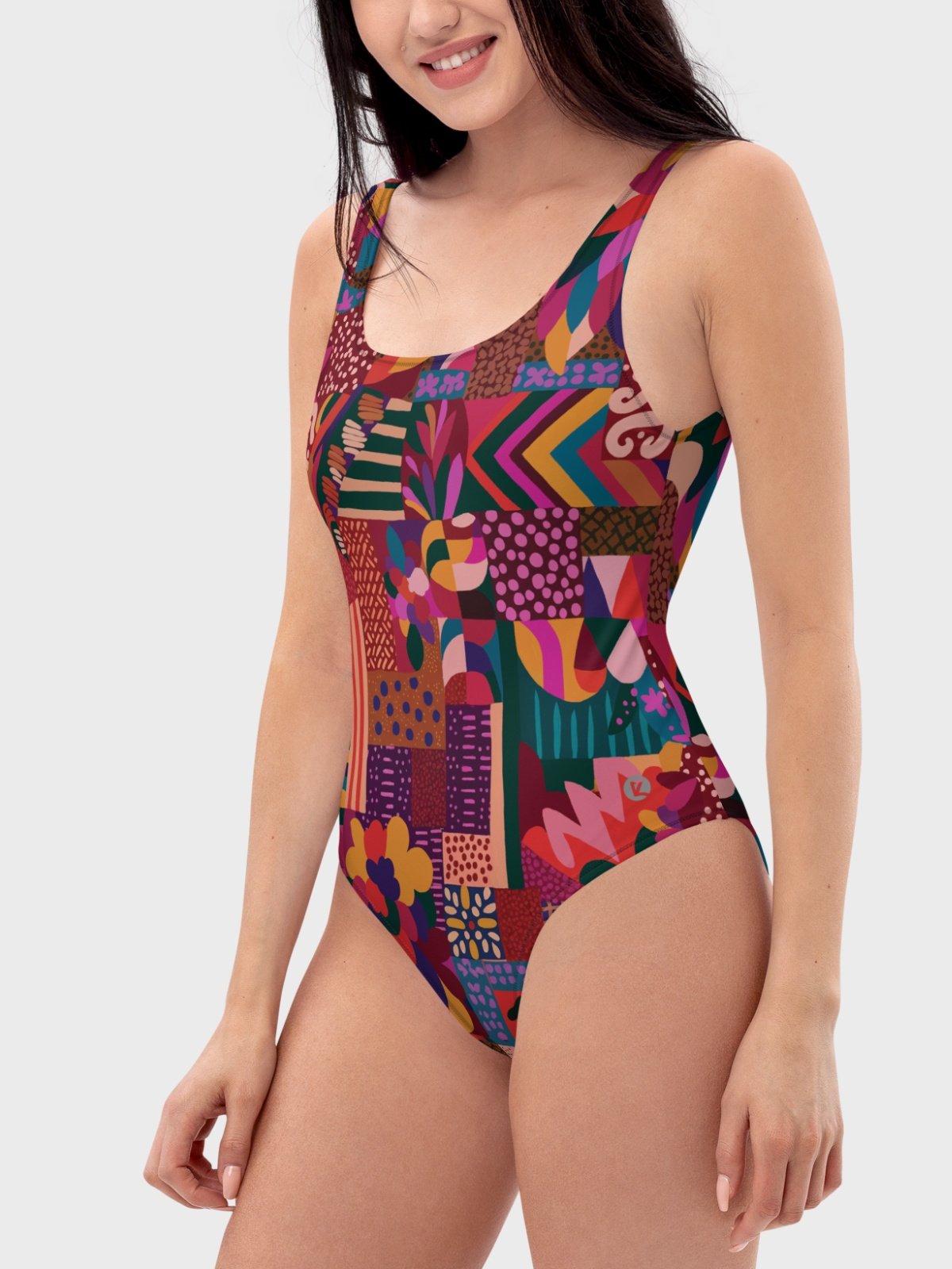 One-piece Swimsuit "Abstract African Ethnic Pattern" product image (2)